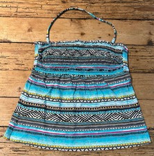 Kenneth Cole Reaction Women  s Size S Tribal Design Tankini Bathing Suit Top