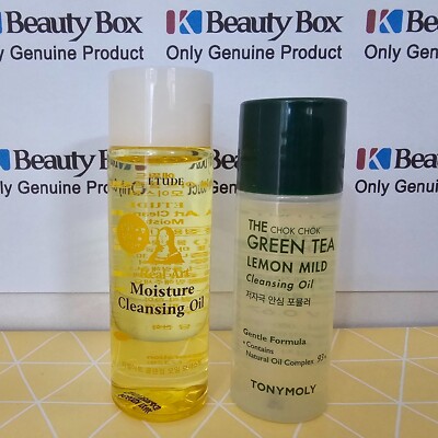 Etude Moisture Cleansing Oil 25ml + TonyMoly Lemon Mild Cleansing Oil 20ml Set