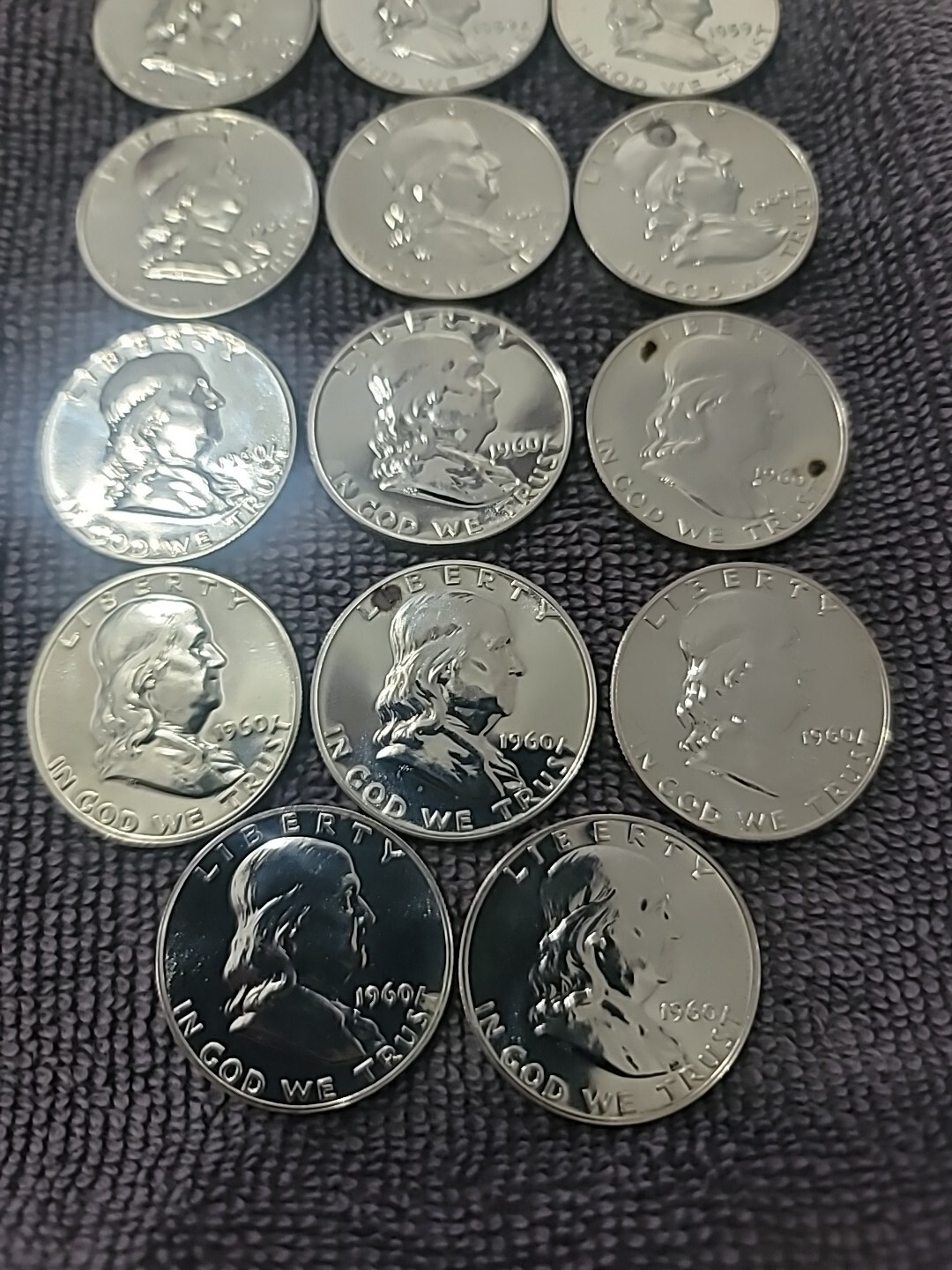 Franklin Half Dollars 1 Roll 20 Coins 90 19591960 BU? eBay