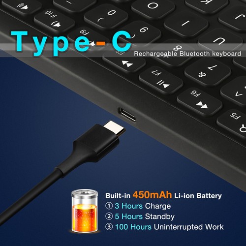 US BACKLIT Smart Keyboard For iPad 8th/7th/6th/5th/4th/3th Gen/Air 1 2 3 W/Stand - Picture 4 of 17