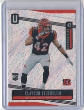 CLAYTON FEJEDELEM 2019 Panini Unparalleled RC Rookie #37 DOLPHINS Bengals