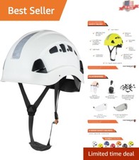 ANSI Z89.1 Type 1 Class C Safety Helmet Hard Hat with Visor - Job-Site Ready