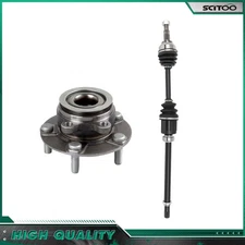 AWD Front RH CV Axle Shaft + Wheel Hub Bearing For Nissan Rogue 2008-2013 2.5L