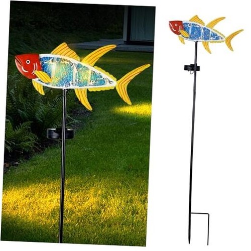 -Solar Outdoor Lights Decorative-Yard Outdoor Decorative - Garden Stakes Fish