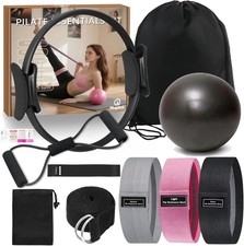 Pilates Equipment 15" Pilates Ring Plus, Pilates Kit for Home Workouts, Pilates