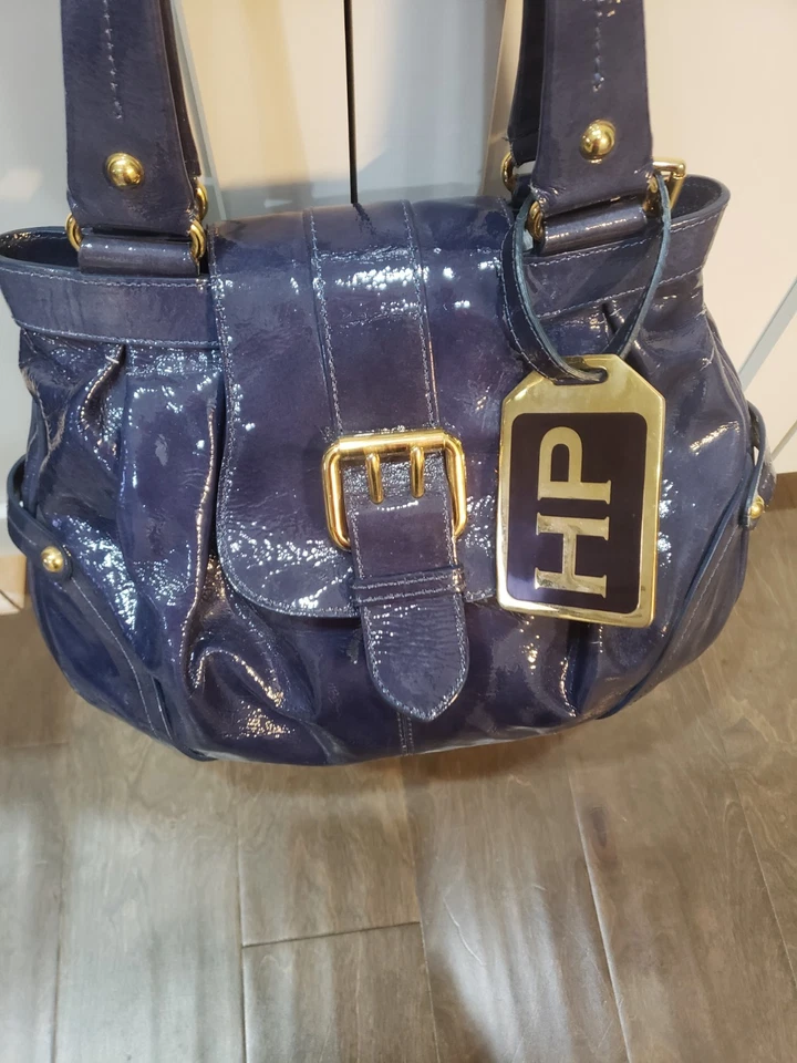 Редкая винтажная синяя лакированная кожа Dooney And Bourke Hayden Panettiere - Изображение 3 из 3