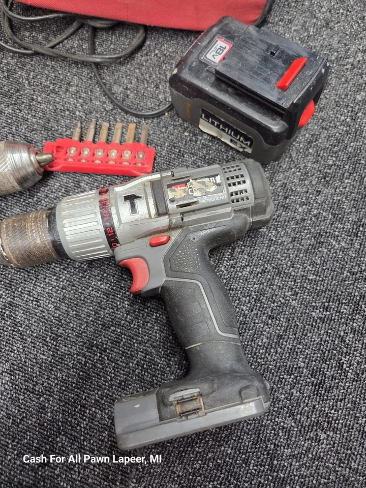 Cable Porter 18V DC 1/2" Taladro PC1800CHD y PCL180D TALADRO CARGADOR DE BATERÍA Foto 3 de 4