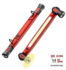 Under Hood Work Light Bar, 3000LM LED Magnetic Light Bar with Hooks, Red