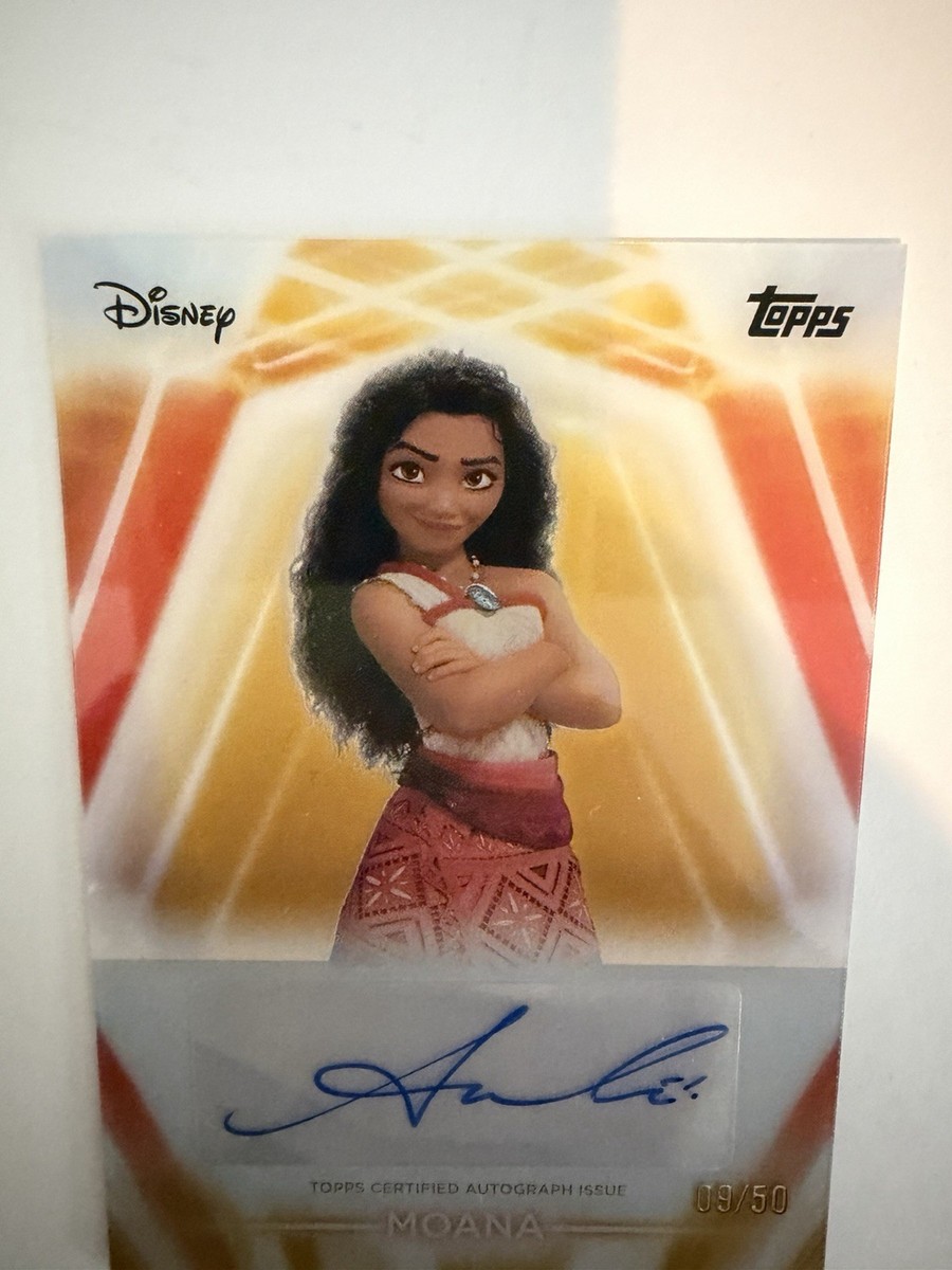 Topps Disney Neon Moana Autograph Serial #09/50 TNA-AC Auli'i