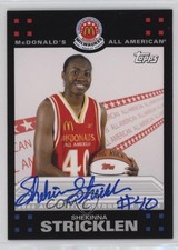 2008 Topps McDonald's All-American Game Auto Shekinna Stricklen #SST Auto 0q5k