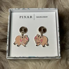New In Box! Baublebar Pixar Earrings - Toy Story’s Hamm - Cute Pig!