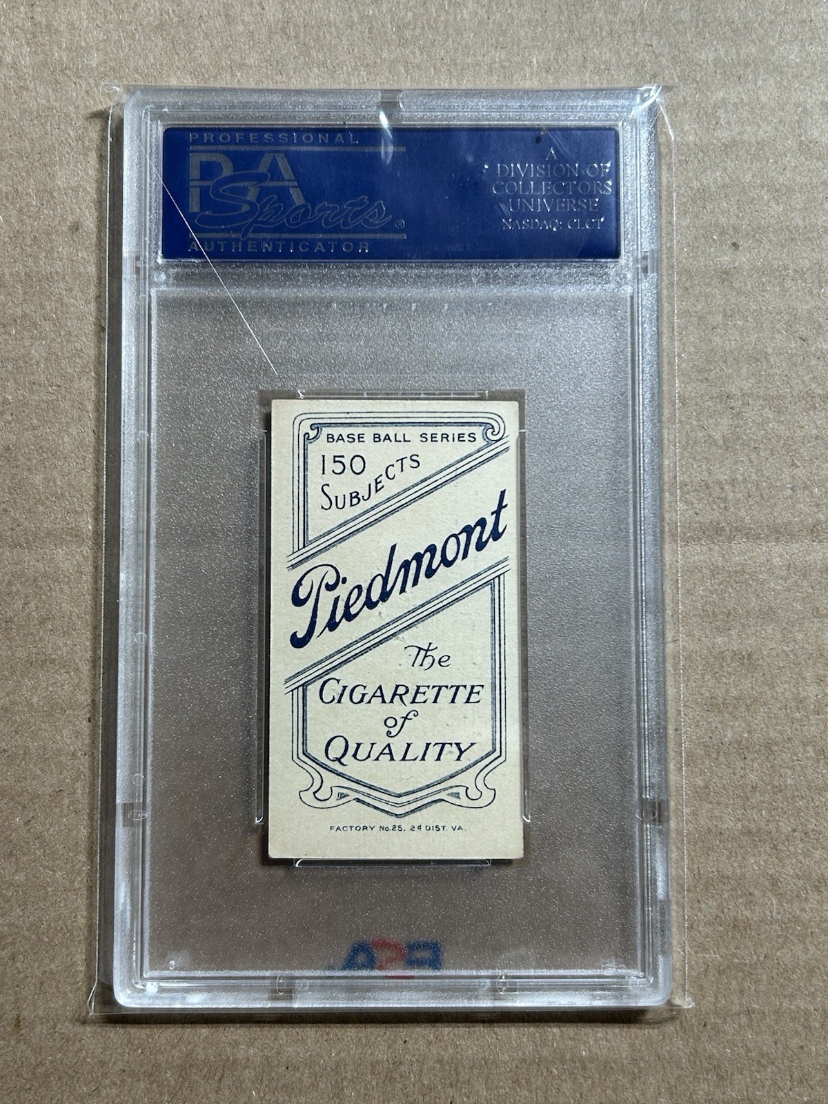 1909-11 T206 BILL BRADLEY PORTRAIT PIEDMONT 150 PSA 5 EX view 2