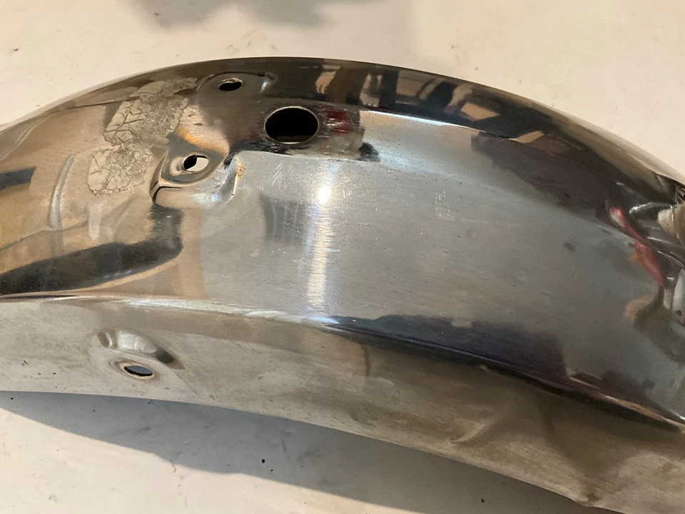 Guardabarros trasero Rr OEM 1975 SUZUKI RE5 GIRATORIO RE-5 75 acero Foto 3 de 4