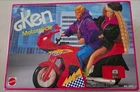 1992 Vintage Mattel Barbie Ken Red Motorcycle NRFB! 8051