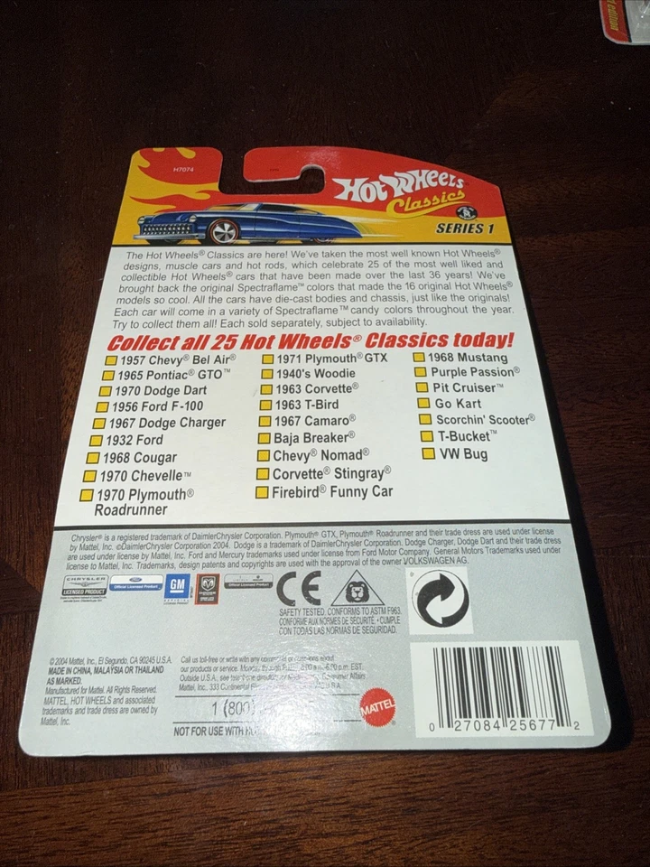 Hot Wheels Classics Serie 1 1970 Plymouth Road Runner rojo Foto 2 de 2