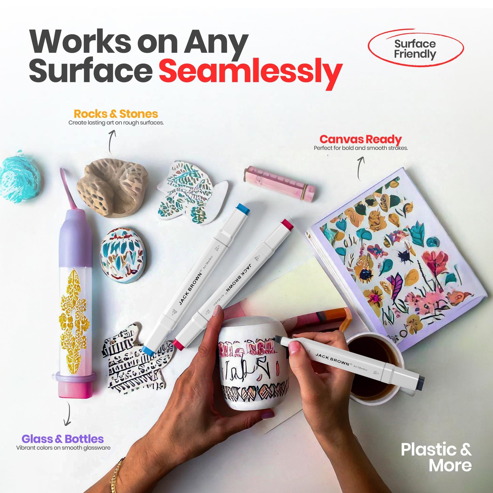 120 Colors Alcohol Markers Set with Fine & Chisel Dual Tip - Professional Art...