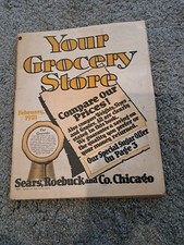 Vintage February 1921 Sears Roebuck Grocery Store Catalog