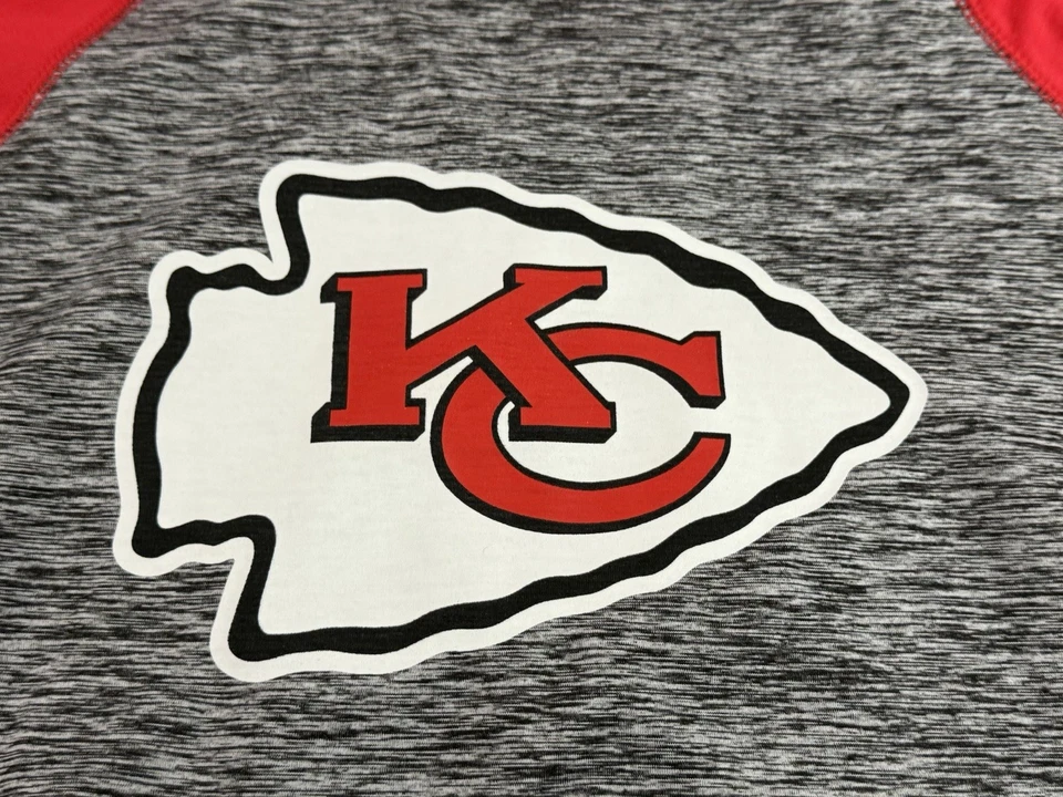 Kansas City KC Chiefs NFL Long Sleeve Pullover Hoodie Womens 4Her - L - EUC - Image 3 of 4