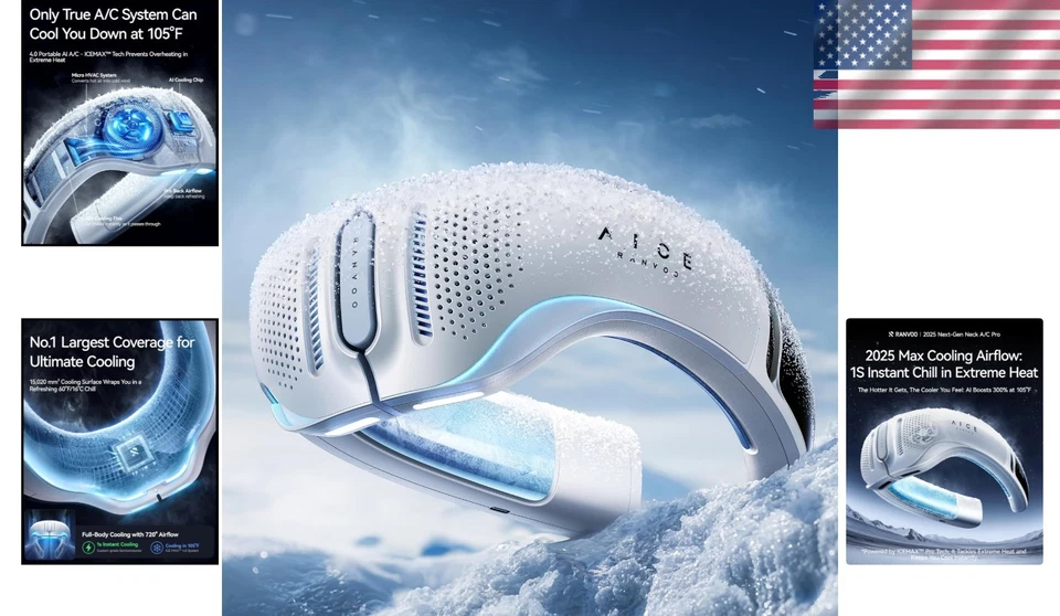 Умный шейный кондиционер AI с охлаждением 720° — идеальный летний компаньон - Изображение 2 из 4