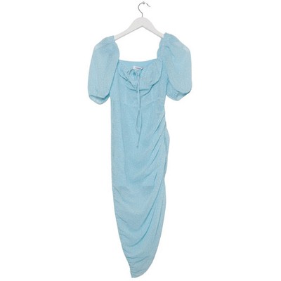 Adoore, Kleid, Größe: 34, Blau/Weiß, Polyester, Blumen, Damen #OR0