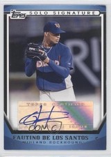 2011 Topps Pro Debut Solo Signature Auto Fautino De Los Santos #SSA-FD Auto 9lu