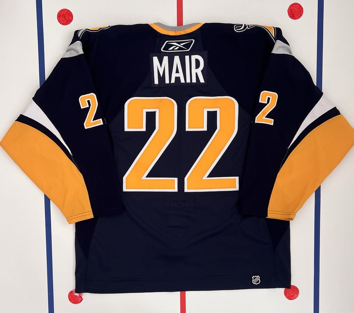 Adam Mair Buffalo Sabres Buffaslug Reebok 6100 Authentic NHL