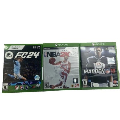 Xbox One Game Lot NBA 2k 21, Madden 18 ,and FC24 Lot Of 3 Games