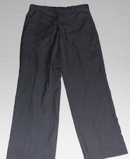 Boys CALVIN KLEIN Gray Flat Front Dress Pants Poly Wool Size 14 Regular