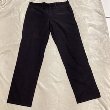 Prada Men  s Flat Front Button Fly Dress Pants Black Size 50R Made In Italy