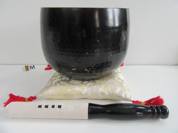 CAMPANA Ø 16,5 CM BUDISTA ZEN ORIN JAPONÉS TAZÓN DE CANTO RIN BELL VINTAGE (60)