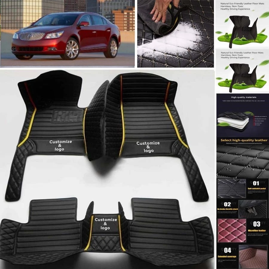 For Buick LaCrosse Car Floor Mats Luxury Waterproof Pads Liner Auto Rug Foto 3 de 4