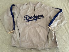Vintage Los Angeles LA Dodgers MLB Majestic Cool Base Gray Jacket Size 2XL XXL