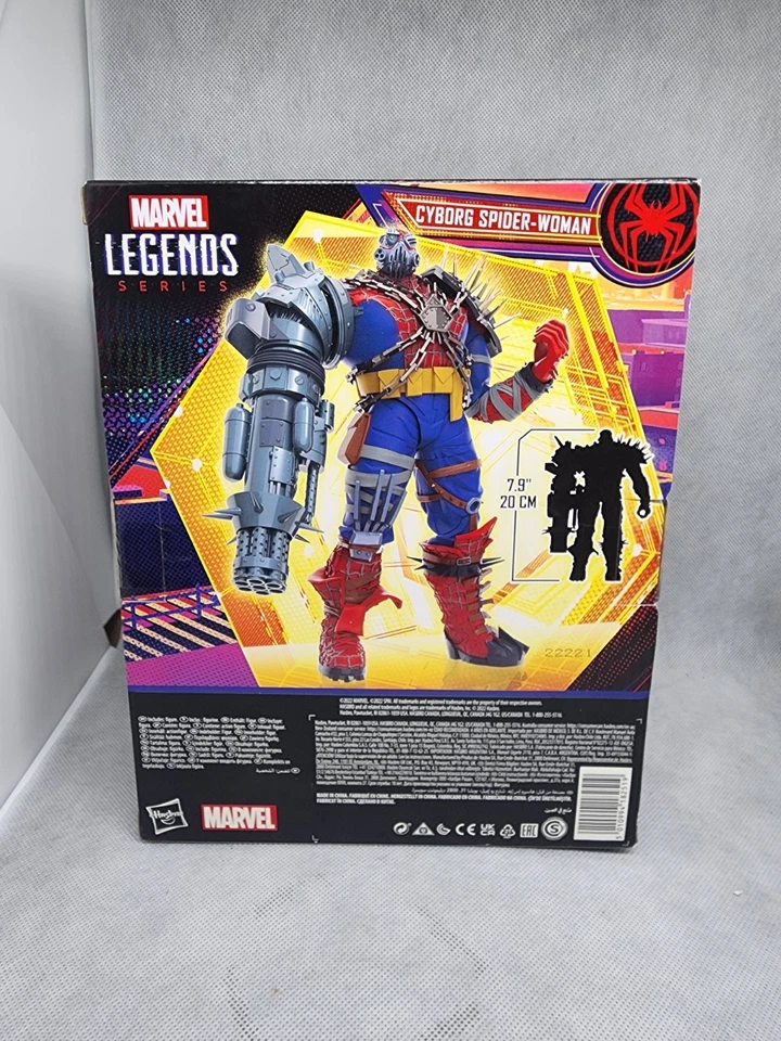 Boneco de ação Marvel Legends Spider-Verse Series Cyborg Spider-Woman novo Hasbro - Imagem 2 de 4
