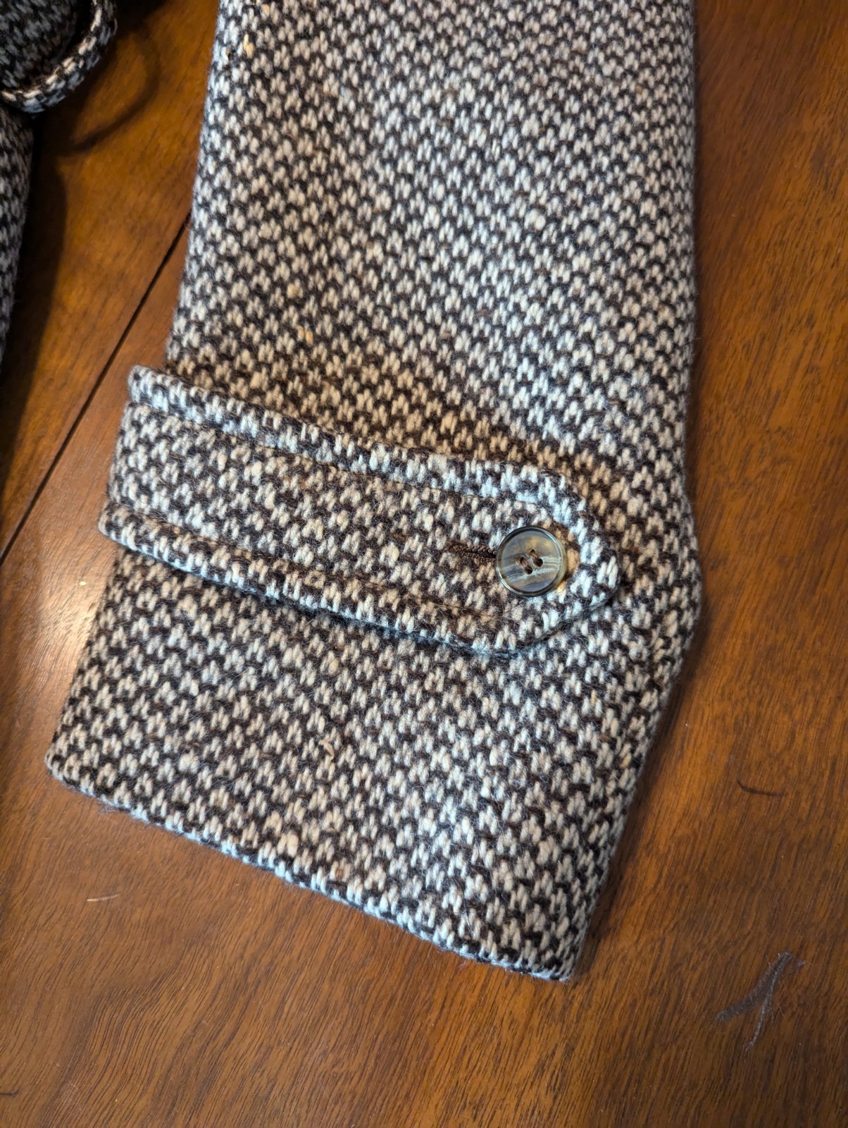 Yves Saint Laurent Vintage Belted Tweed Overcoat  thumbnail 14