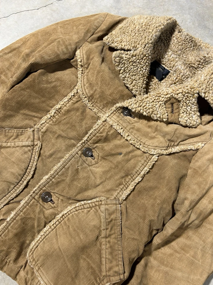 Chaqueta Forrada Sherpa Pana Occidental Años 80 Vintage Sears Foto 2 de 4