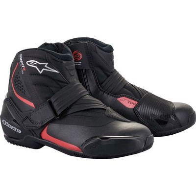 Alpinestars SMX-1 R v2 Gr. 48 Motorrad Stiefel Sport Racing Sommer schwarz-rot