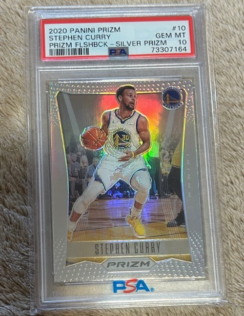 2020 Panini Silver Prizm Flashback #10 Stephen Curry PSA 10 GEM MINT POP 217