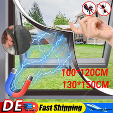 Fliegengitter Magnetrahmen Insektenschutz Fenster ohne Bohren Magnet 130x150cm