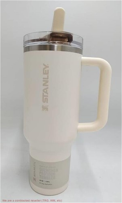 #ad Stanley 40 oz Stainless Steel Quencher Pro Tour Tumbler Cream READ DESCRIPTION $31.99