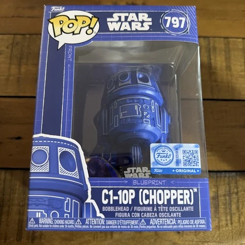 Star Wars C1-10P (Chopper) Blueprint Funko Pop! Vinyl Figure #797 - EE. Exc.