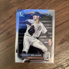 2025 Bowman Draft Ben Jacobs Chrome Parallel #BDC-141 1st Bowman🔥⚾️