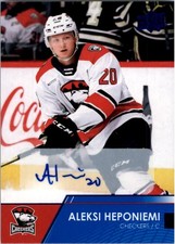 2021-22 Upper Deck AHL Autographs #64 Aleksi Heponiemi Auto - HKY