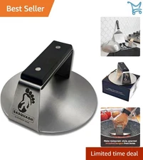 Heavy Duty Stainless Steel Burger Press 6 Inch Flat Handle for Commercial Use