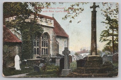 Bosbury Kirchenkreuz Edna Lyall Grab Ledbury Herefordshire 1906 Topographie