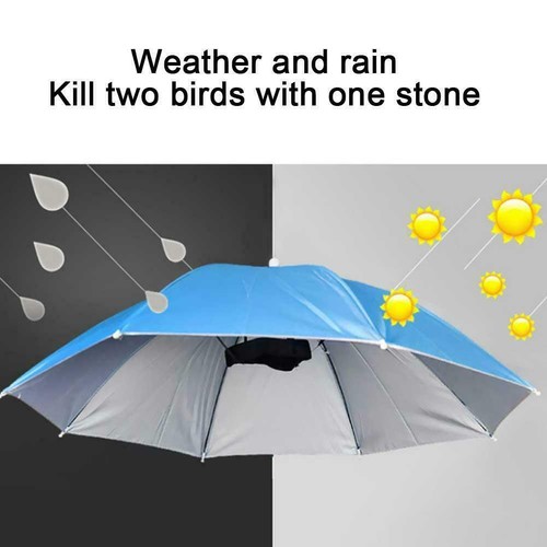 Sombrilla Sombreros Exterior Lluvia Plegable Pesca Camping Prendas para la cabeza Gorra Caliente T O3H1 - Imagen 10 de 18