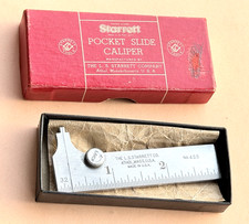 STARRETT No.425-3  3-Inch Steel Pocket Slide Caliper.  Made in the USA 🇺🇸!
