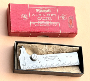 STARRETT No.425-3  3-Inch Steel Pocket Slide Caliper.  Made in the USA 🇺🇸!