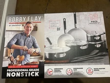 Green Pan x Bobby Flay 13 Piece Cookware Pots and Pans Set - Black - NEW - $249