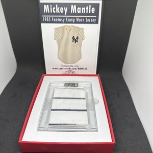 MICKEY MANTLE FANTASY CAMP GAME WORN JERSEY 1985