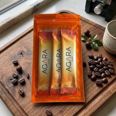 AGARA Cafe Instant Coffee Sticks Pantry Single Serving 3g Premium Blend Arabica